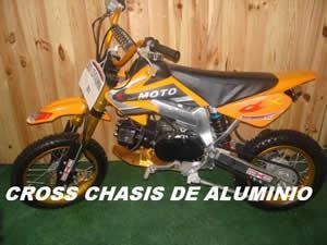 Minimoto de Cross con embrague motor 125 cc 4 tiempos ref:0012